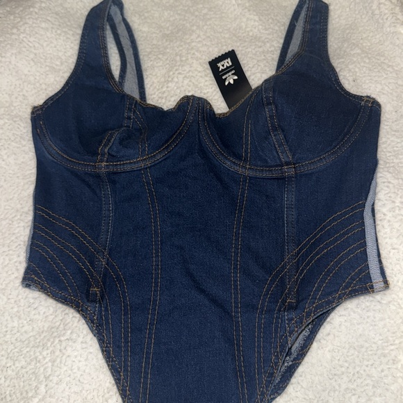 Ivy Park denim bodysuit - Picture 2 of 9